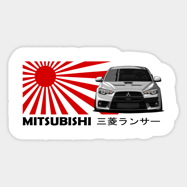 Mitsubishi Lancer EVO X, JDM Car Lancer Evo X Sticker TeePublic